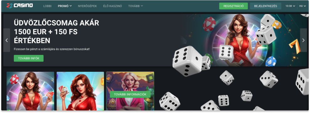 22Casino online